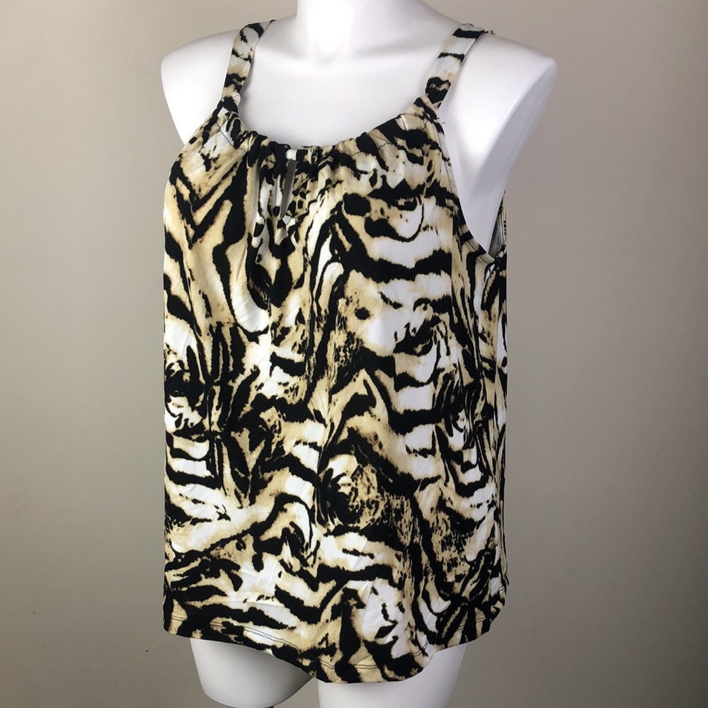 Philosophy Animal Print Tank Scoop Neck